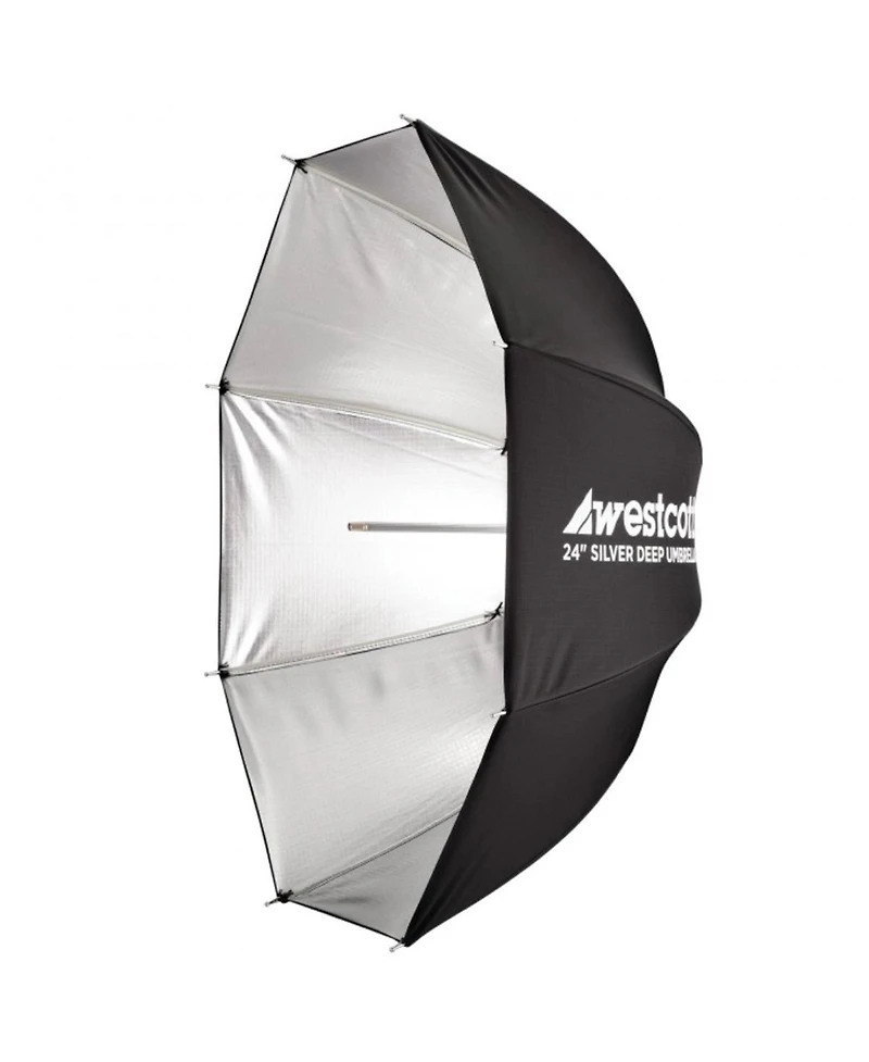 Westcott 24" Deep Umbrella with Silver Interior