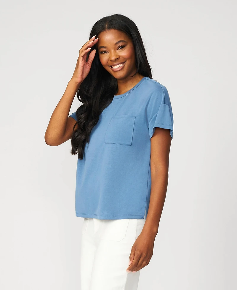 Cable & Gauge Women's Soft Modal Pocket Tee