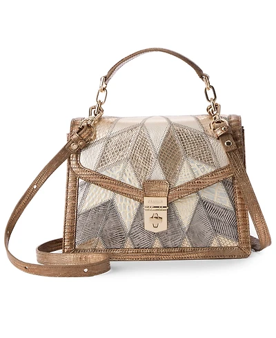 Brahmin Women's Hallie Multi Silverhill Small Satchel Bag