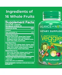 Balance of Nature Veggies Whole Food Supplement with Superfood Vegtables