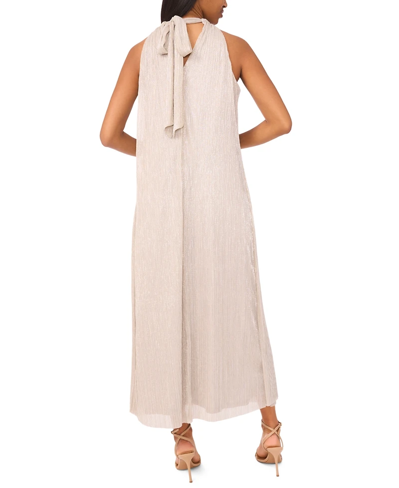 Msk Women's Sleeveless Draped Midi Dress