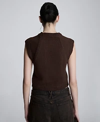 Kenneth Cole Crewneck Sleeveless Sweater Vest