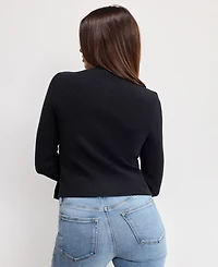 Good American Women's Bell Sleeve Knit Cardigan Sweater