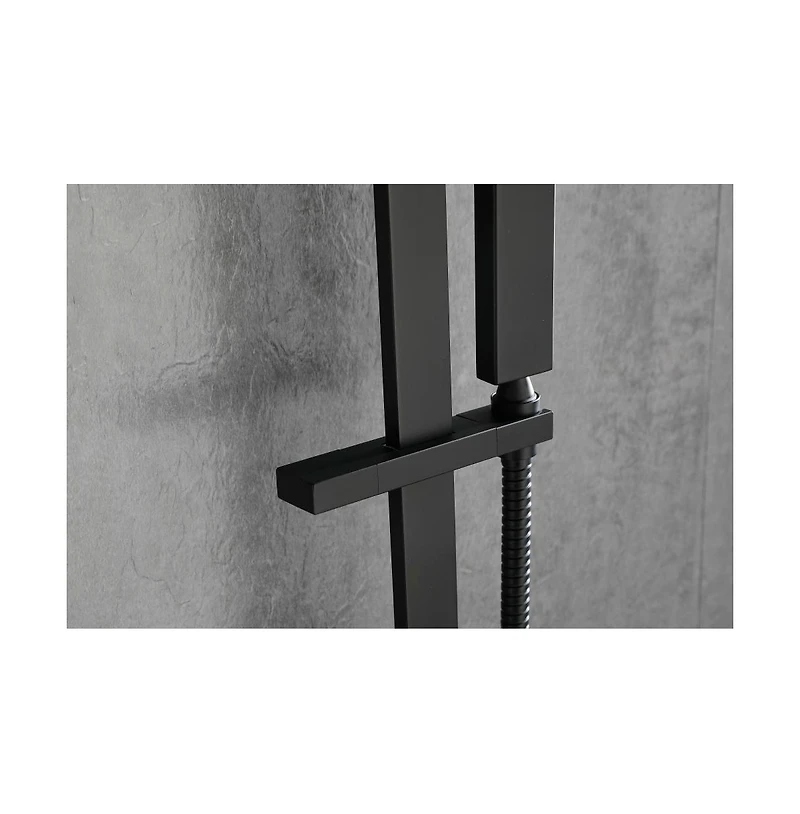 Rainsken Handheld Shower with 28-Inch Slide Bar and 59-Inch Hose