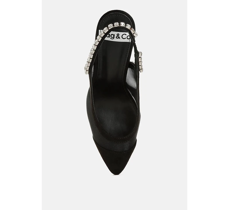 Yaga Stiletto Heel Slingback Sandals Women