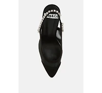 Yaga Stiletto Heel Slingback Sandals Women