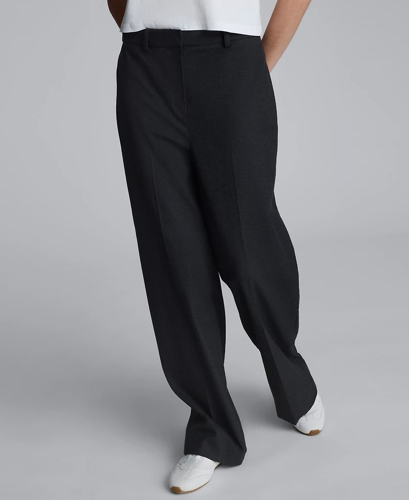 Kenneth Cole Women's Heathered Wide Leg Pants