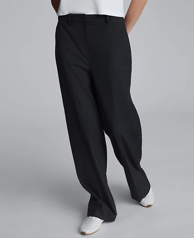Kenneth Cole Women's Heathered Wide Leg Pants