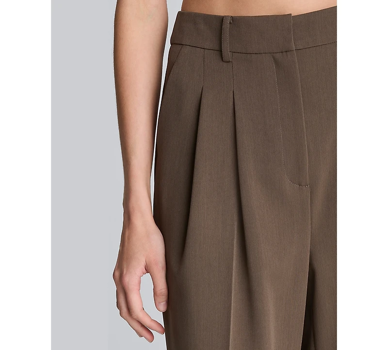 Kenneth Cole Women's High Rise Wide Leg Pants