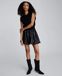 Kenneth Cole Women's Pull-On Bubble Mini Skirt