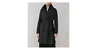 Soia & Kyo Women's Fabianne-h Wool Trench Coat with Bib
