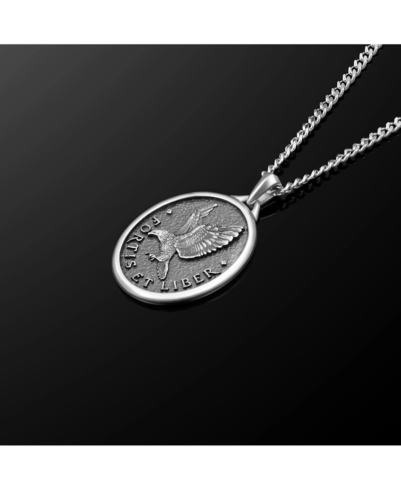 Vincero Mens Necklace, Built Different Collection, The Eagle Pendant- Sterling Silver, 21” Chain