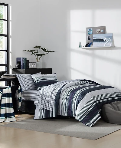 Nautica Lakefront Printed Embossed 6-Pc. Comforter Set, Twin/Twin Xl