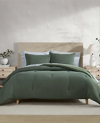 Nautica Herringbone Jacquard Chenille Solid -Pc. Comforter Set