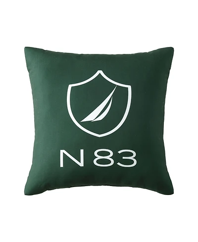 Nautica N83 Boat Printed Square Decorative Pillow, 18" x 18"