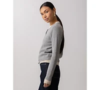 Line & Dot Women's Eton Peplum Pull-On Sweater