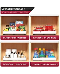 Sorbus 2 Pack Pull-Out Sliding Storage Rack for Kitchen & Bathroom