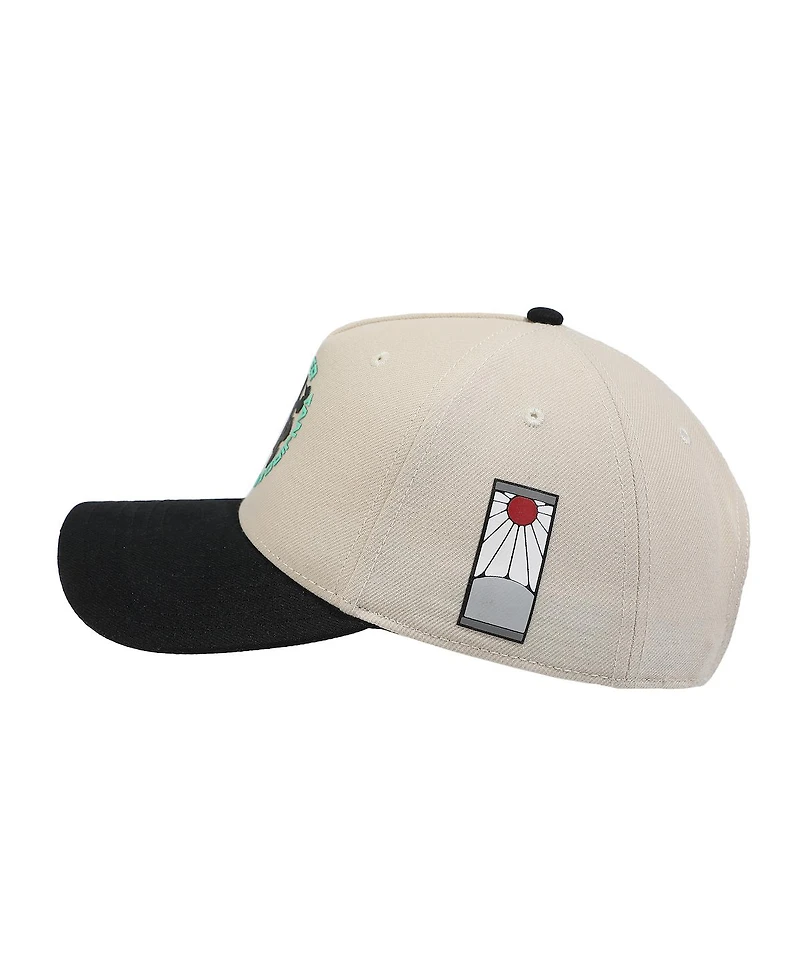 Demon Slayer Kanji White A-Frame Snapback Hat