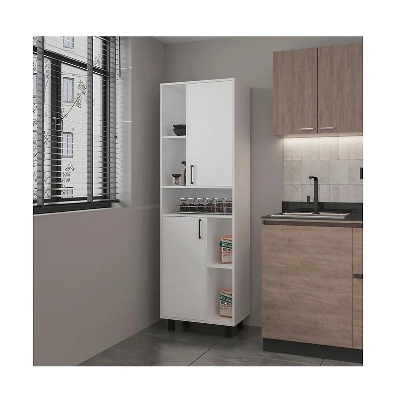 We Have Furniture Bentonia Pantry, Kitchen, White