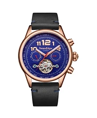 Swan & Edgar Men's Hand Assembled Hasten Auto Rose Blue watches.