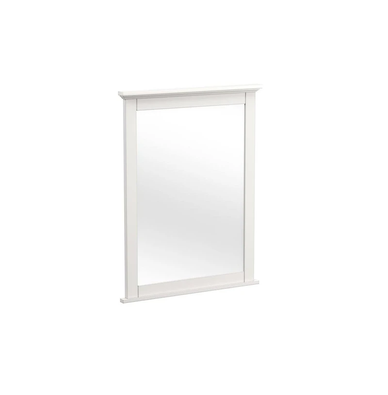 Westwood Design Lodge Farmhouse Style Wood Mirror in Cream Finish