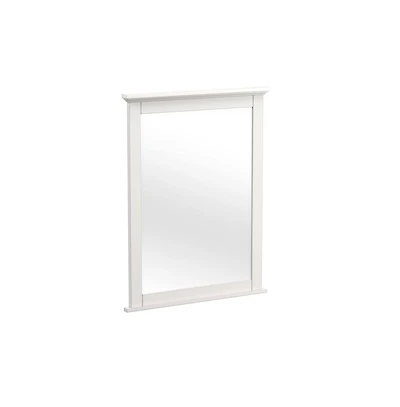 Westwood Design Lodge Farmhouse Style Wood Mirror in Cream Finish