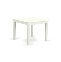 East West Furniture Dining Room Set Linen White