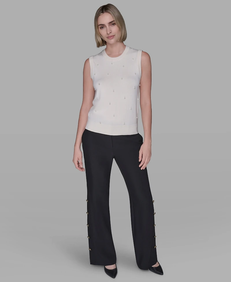 Karl Lagerfeld Paris Women's Round Neck Top