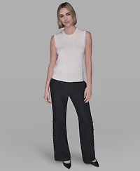 Karl Lagerfeld Paris Women's Round Neck Top