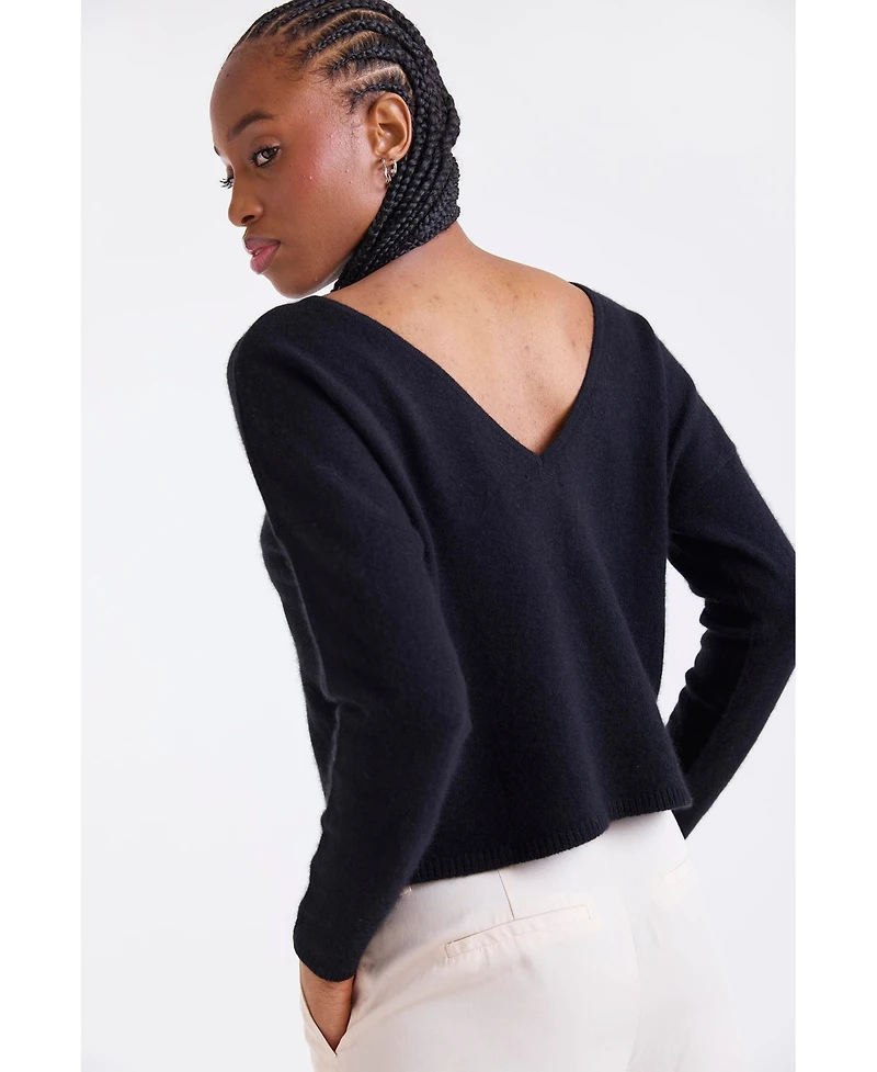 1982 Women's Leyla Low Back Cashmere Sweater
