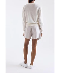 1982 Women's Indigo Vee V-Neck Cashmere Sweater