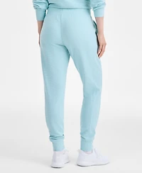 Id Ideology Women's Ottoman-Rib Jogger Pants, Created for Macy's