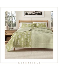 Linery & Co. Winter Forest Microfiber Quilt Set with Shams - Winter forest