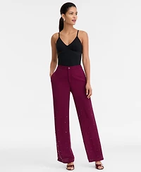 I.n.c. International Concepts Women's High-Rise Embellished Pants, Macy's Exclusive
