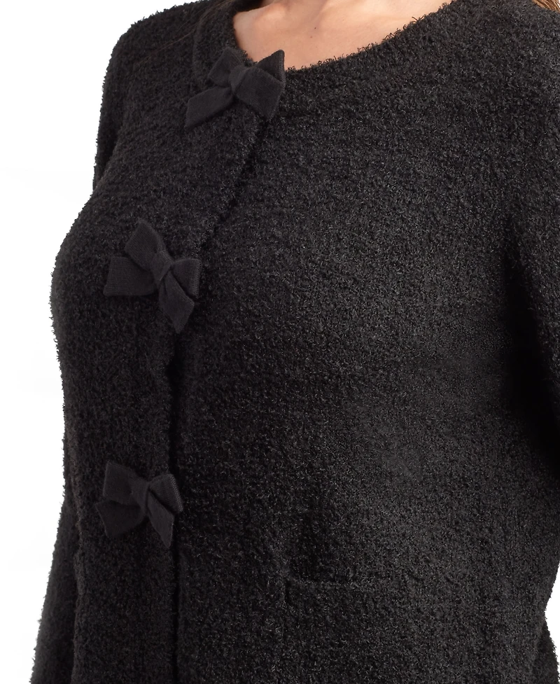 Bcx Juniors' Open Front Long Sleeve Cardigan