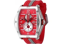 Invicta Men's 47384 Invicta Racing Quartz Multifunction Silver, Grey, Red Dial Watch