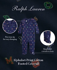 Polo Ralph Lauren Baby Boys Alphabet-Print Coveralls