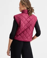 Id Ideology Women's Reversible Sherpa Zip-Front Vest, Macy's Exclusive