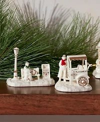 From The Vault! Lenox Mistletoe Park Chestnut Seller & Park Bench, Exclusively at Macy's