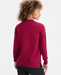 Id Ideology Women's Crewneck Raglan-Sleeve Sweatshirt, Macy's Exclusive