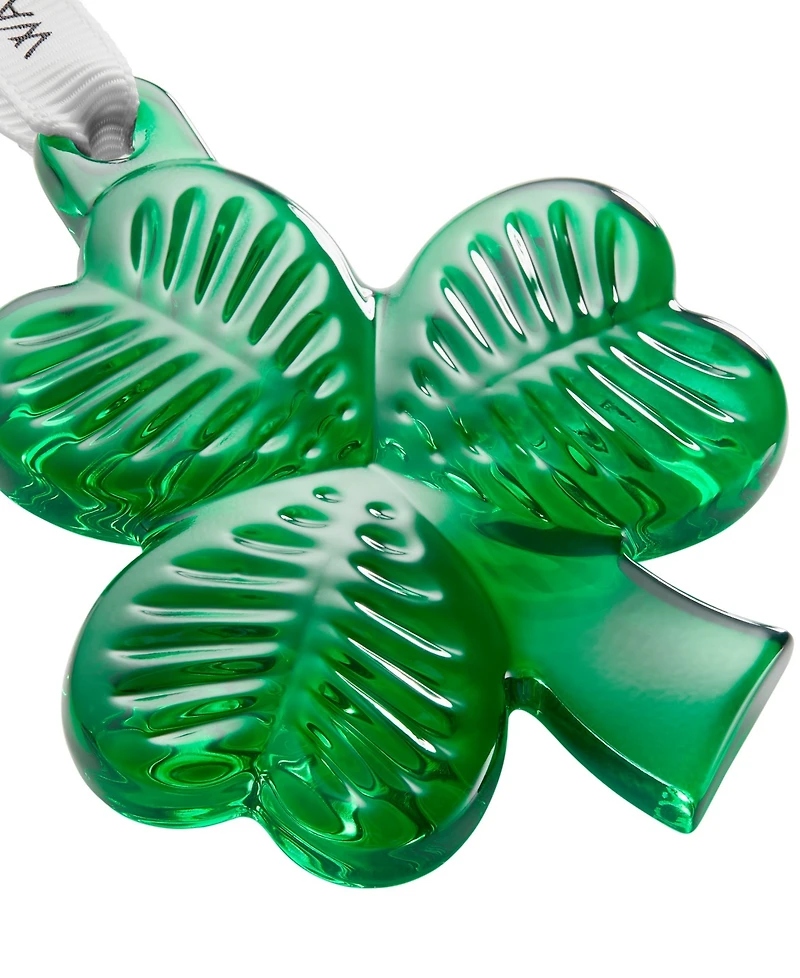 Waterford Mini Green Shamrock Ornament