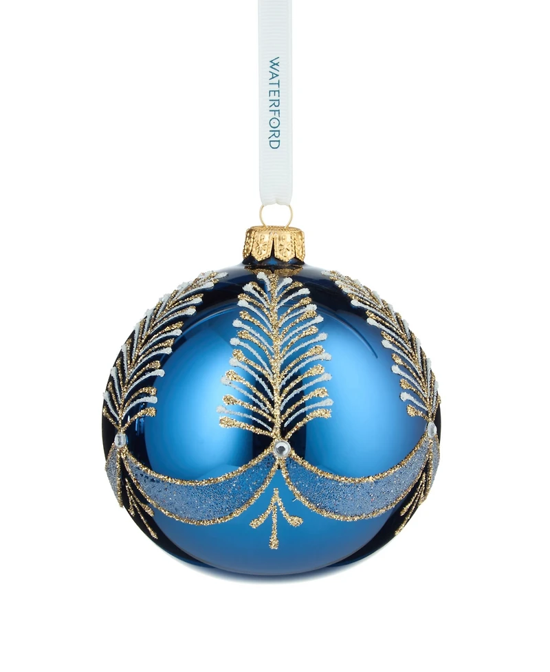 Waterford Holiday Heirlooms Blue Bauble Ornament