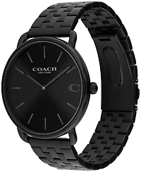 Coach Men's Elliot Ionic Plated Black Stainless Steel Bracelet Watch, 43mm