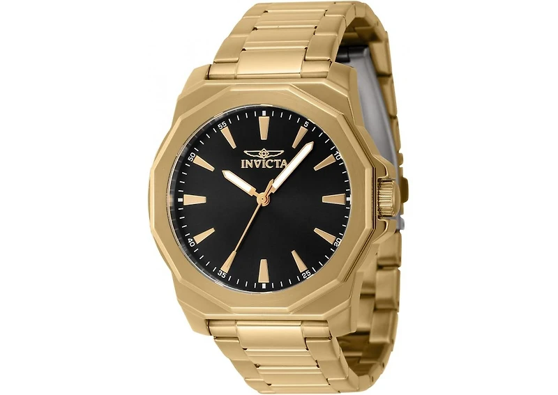 Invicta Men's Speedway Quartz 3 Hand Black Dial Watch
