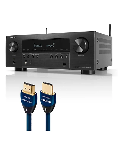 Denon Avr-S970H 7.2 Channel 8K Receiver with AudioQuest Sky 3m Hdmi Cable