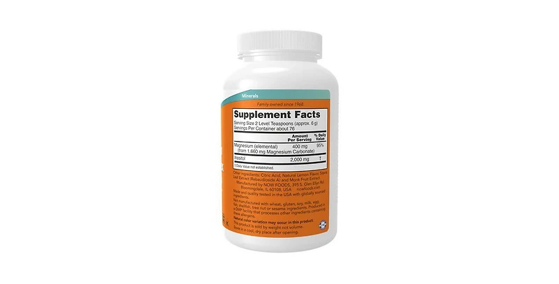 Now Foods Magnesium Inositol Relax ,16 Oz