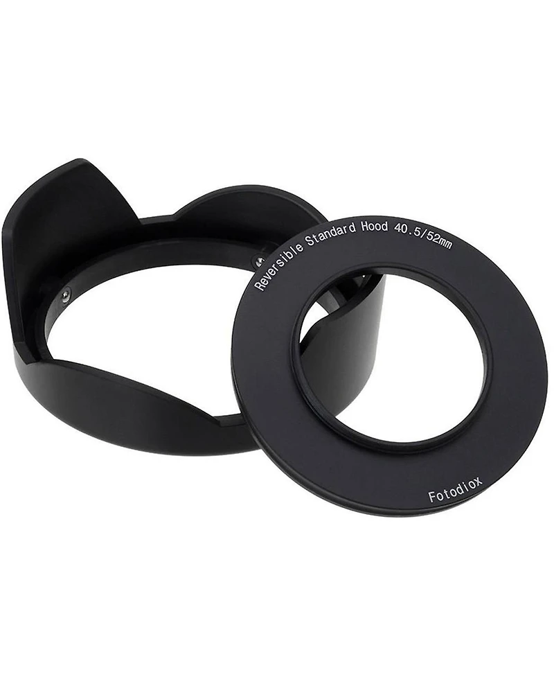 Fotodiox Reversible Flower Hood Kit for Sony E Pz 16-50mm F3.5-5.6 Oss E-Mount Power Zoom Lens, Includes 40.5/52mm Mounting Ring and 52mm Inner Pinch