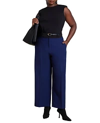 Eloquii Women's Double Waistband Trouser