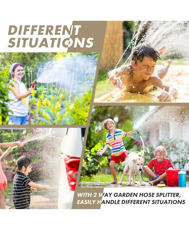 Twinkle Star Garden Hose Quick Connector Water Hose Fitting Male and Female 9-Pack