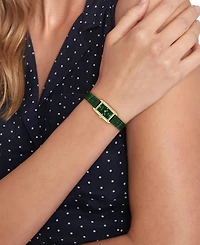 Tommy Hilfiger Women's Quartz Green Leather Strap Watch, 16mm